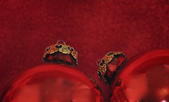 Deux Rouge ornements royaux