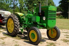 Vintage Green Tractor