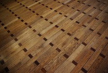 Drewniana podłoga parkiet