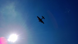 WWII aircraft flyover