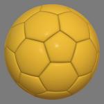Balón de fútbol amarillo