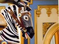 Zebra Paard van de carrousel