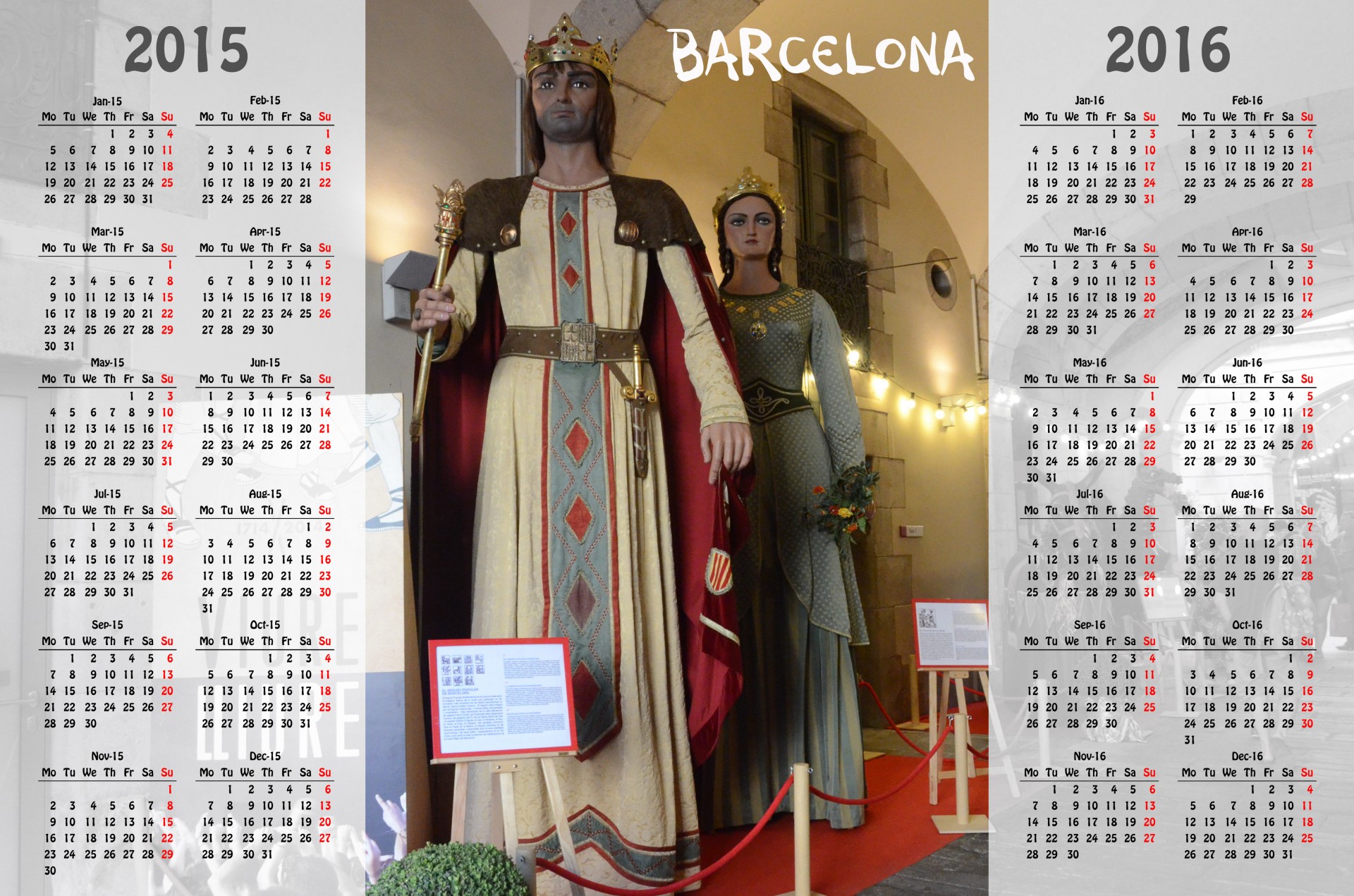 Barcelona calendar 2015-2016