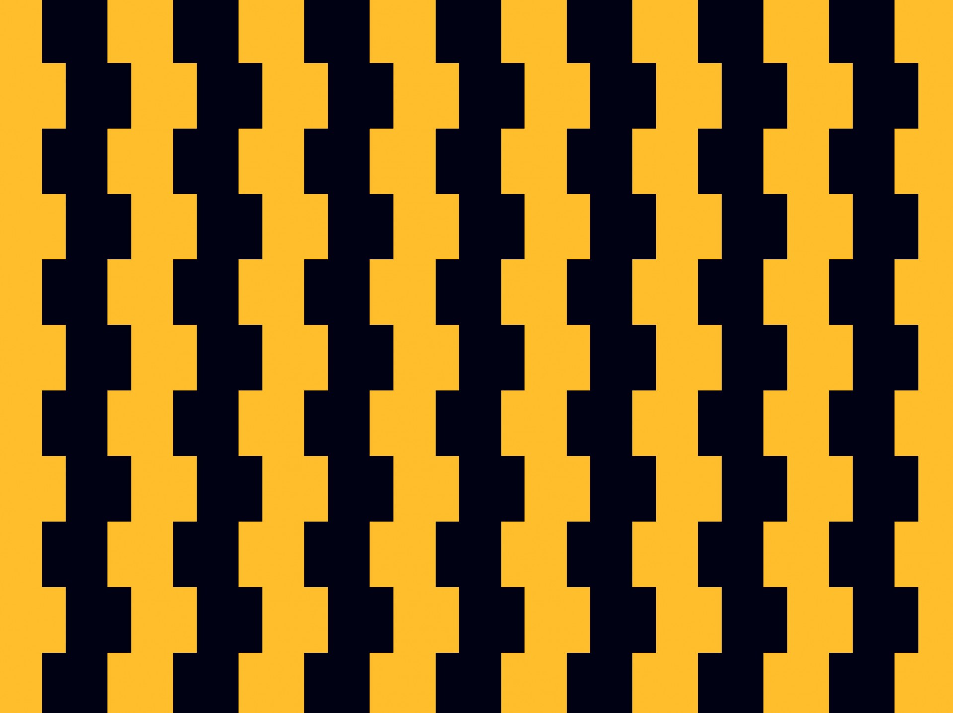 Zwart-gele gekartelde blokpatroon
