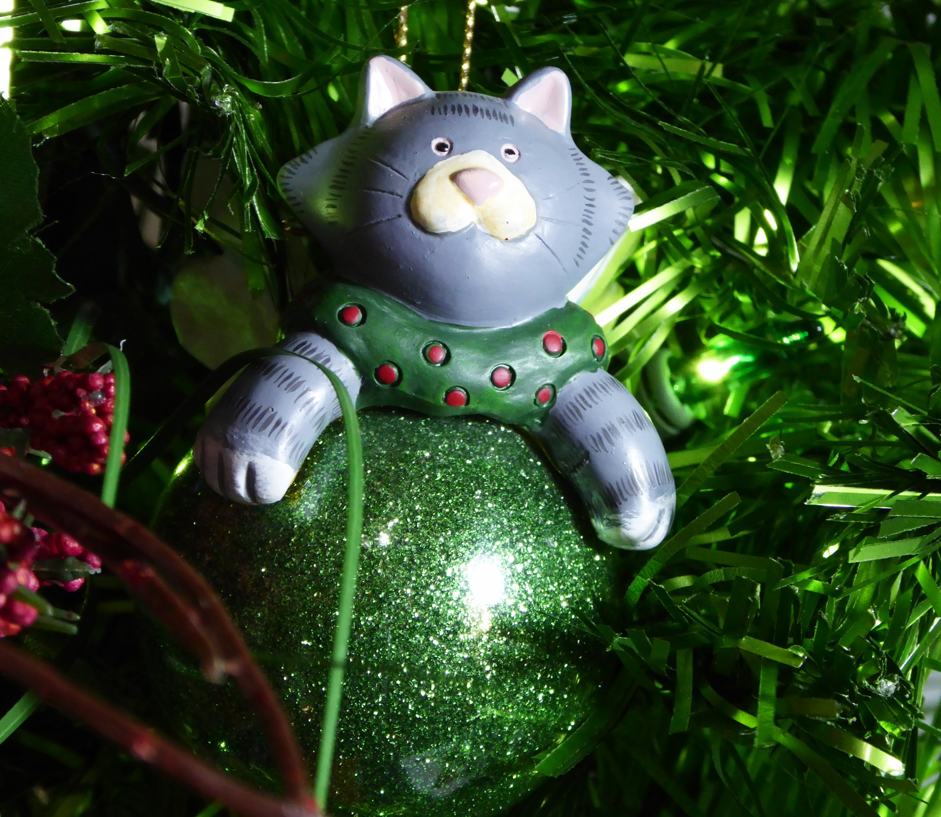 Crăciun Cat Ornament