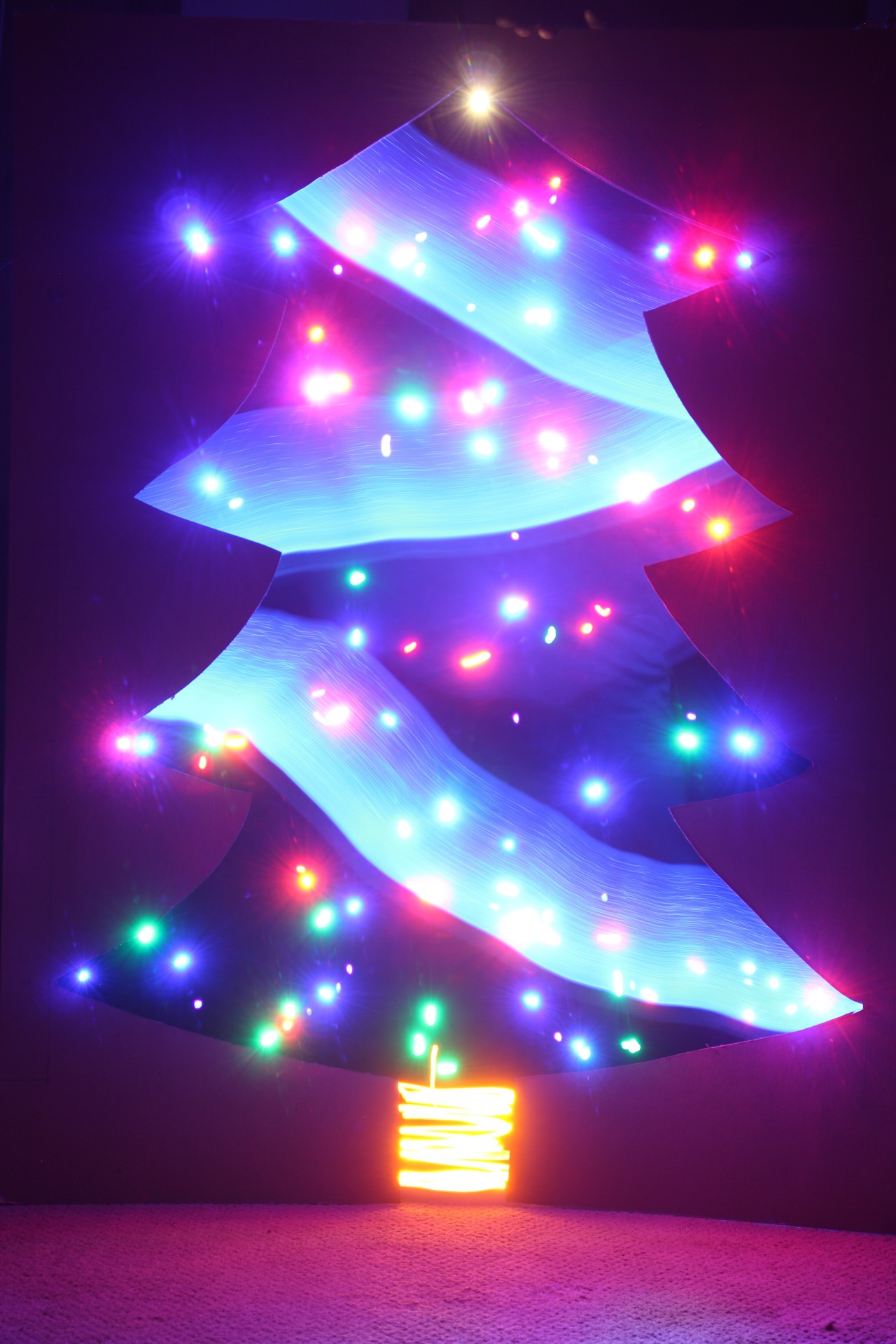 Crăciun copac de lumină Pictura