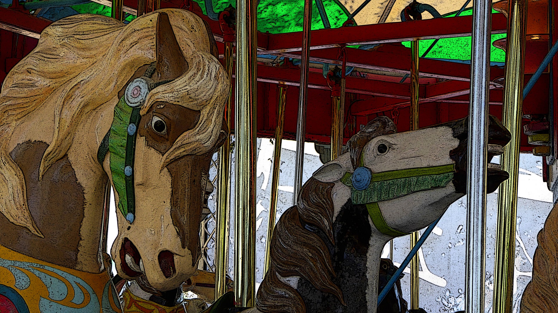 Closeup de Merry-go-round