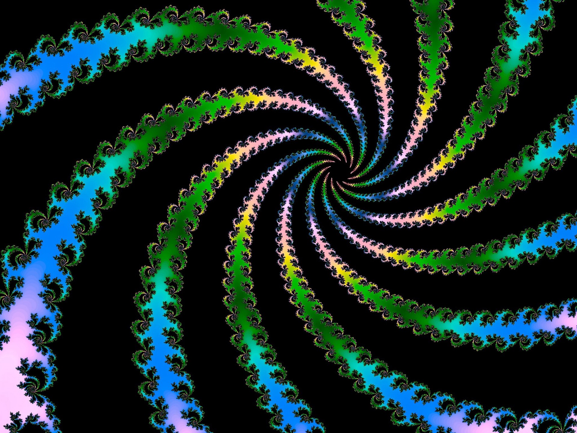 Spirală fractal decorative.