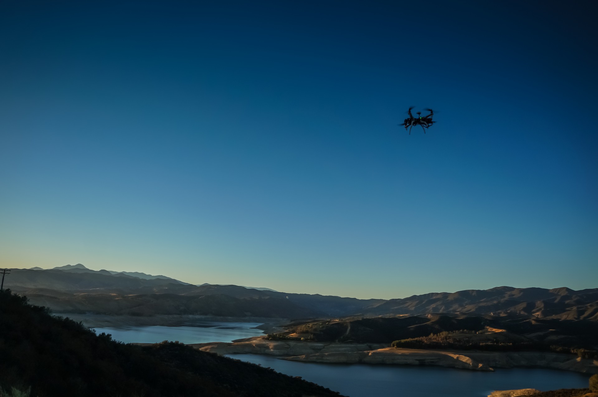 Drone dessus de Californie