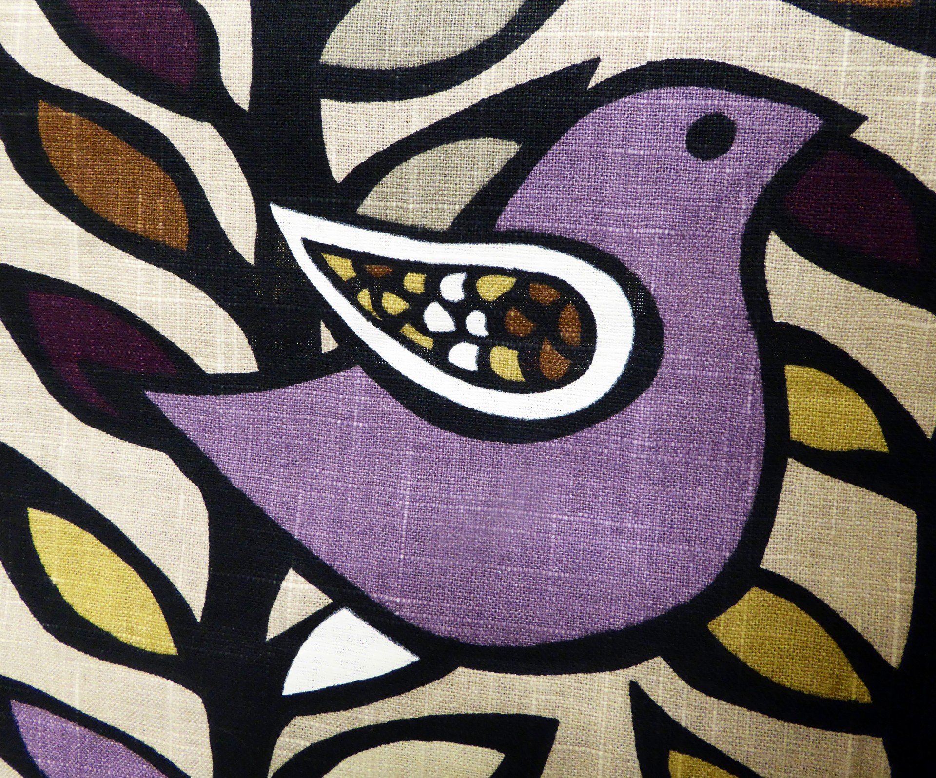 Fabric cu Bird design