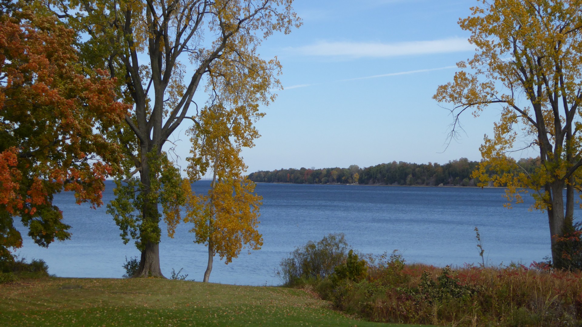 Fall Copaci și Blue Lake