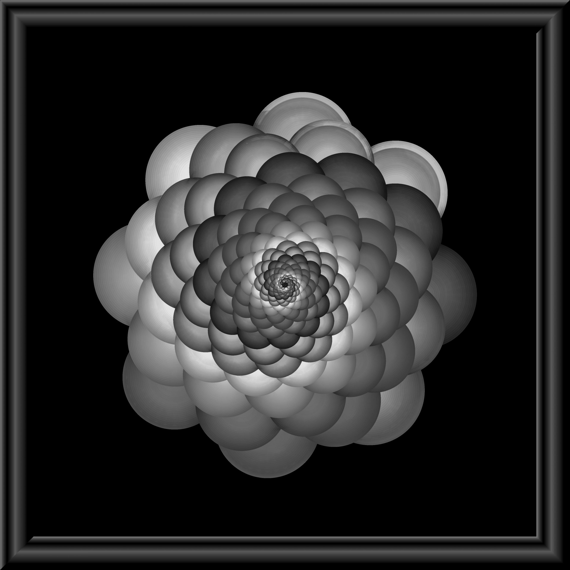 Floare spirală gri