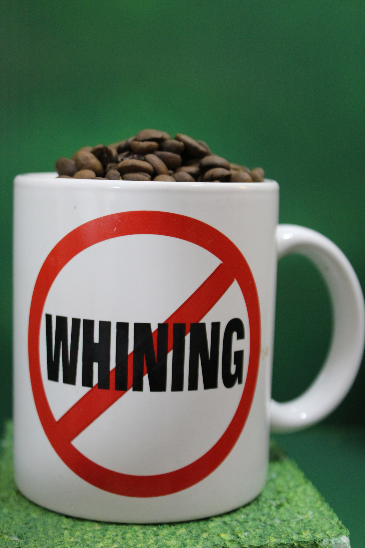 GS.Cup de boabe de cafea: Nu whining