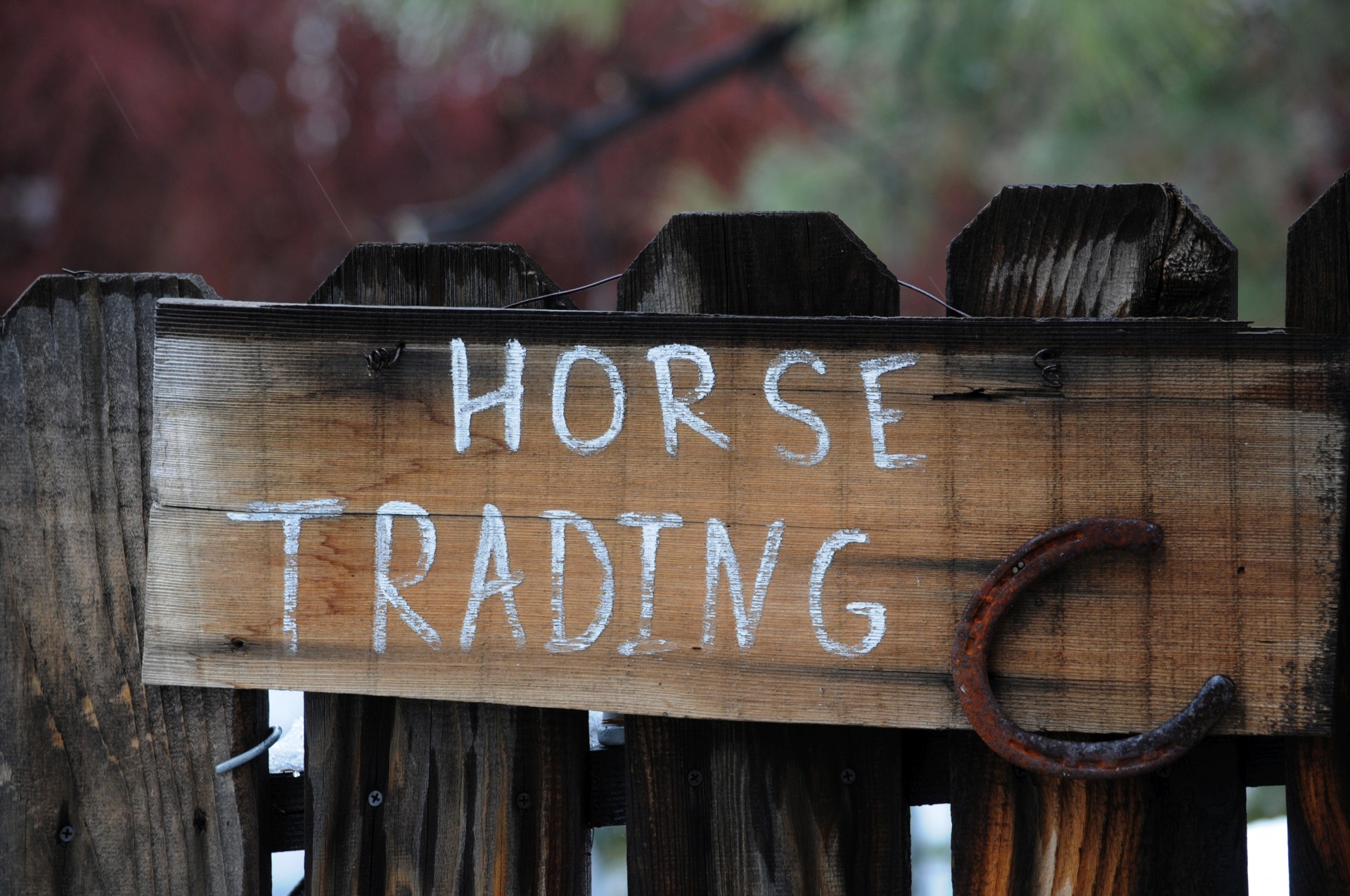 Horse Trading Sign