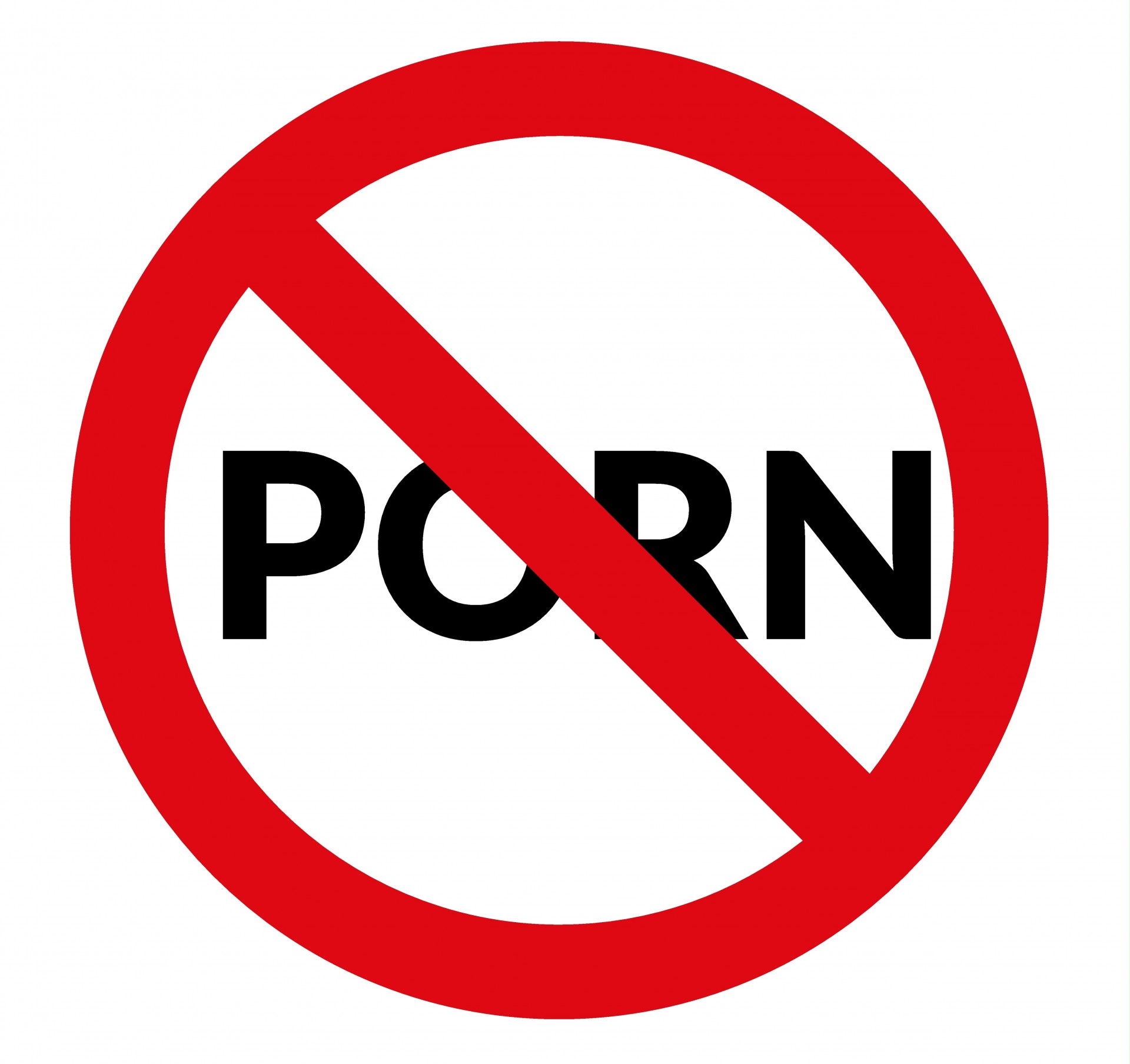 No Porn - sinal de aviso