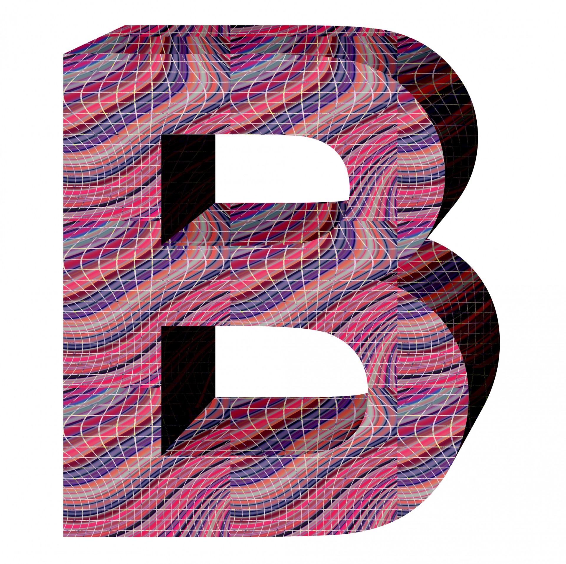 Textura roz scrisoare B