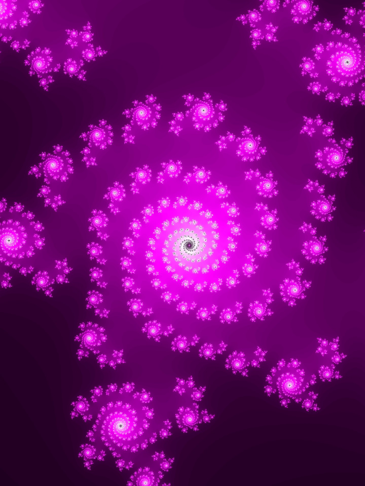 Spirală fractal violet