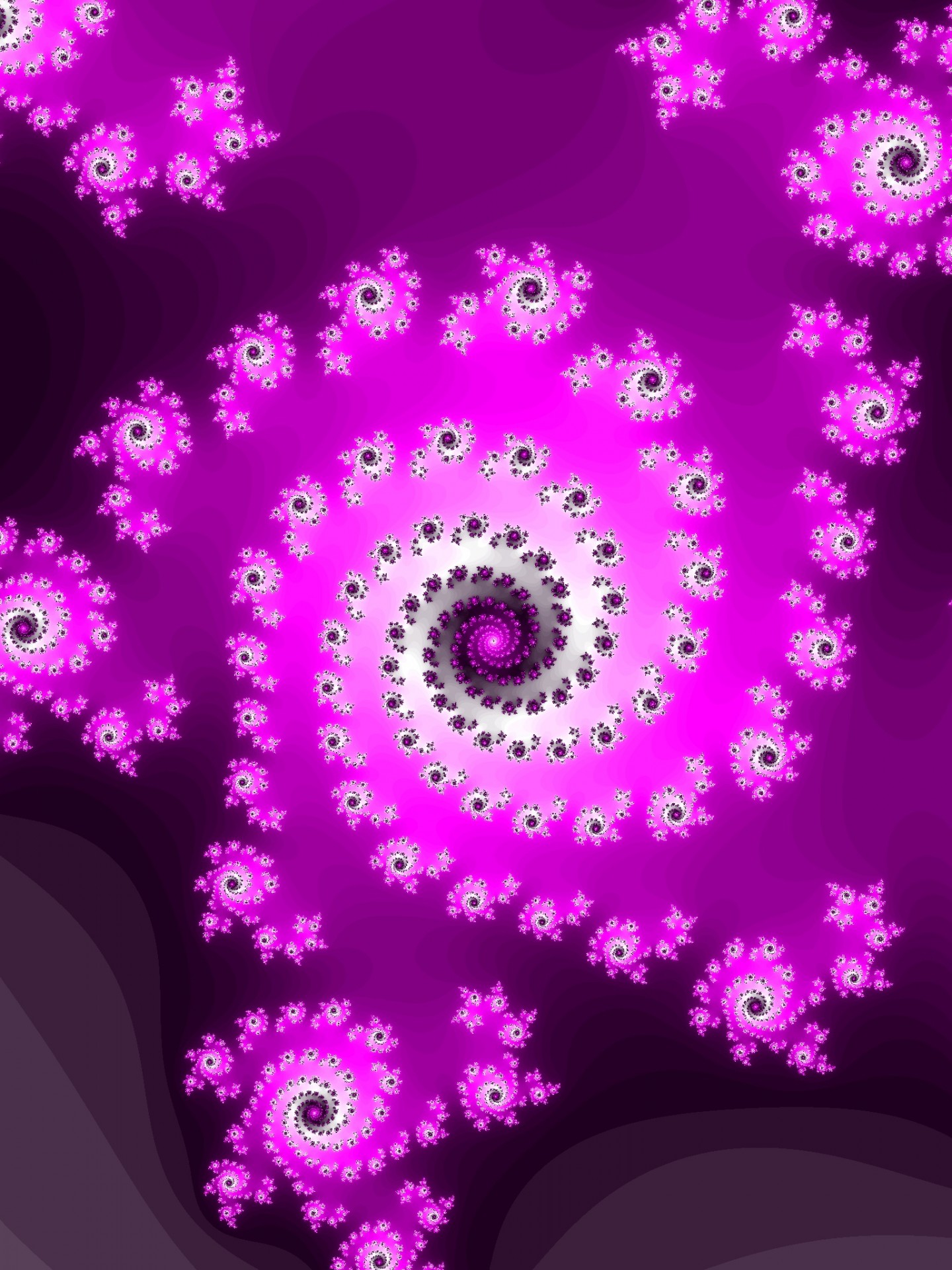 Spirală fractal violet