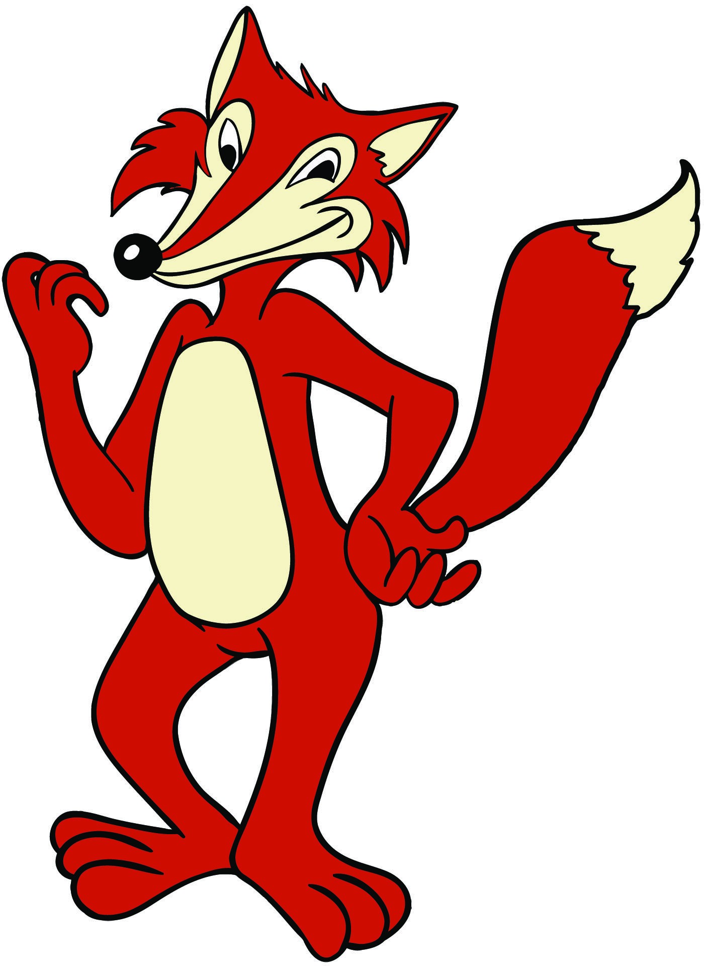 Rode cartoon fox