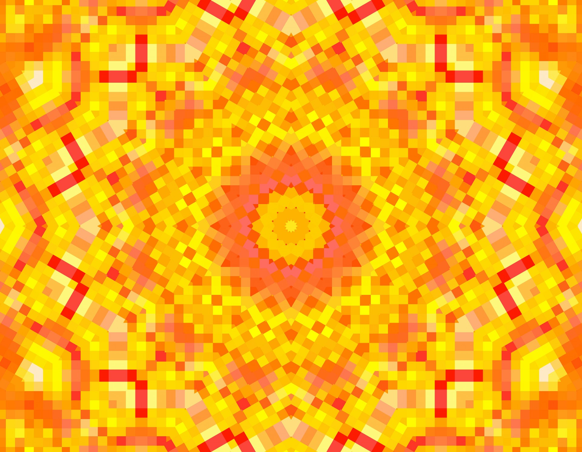 Roșu portocaliu și galben Kaleidoscope