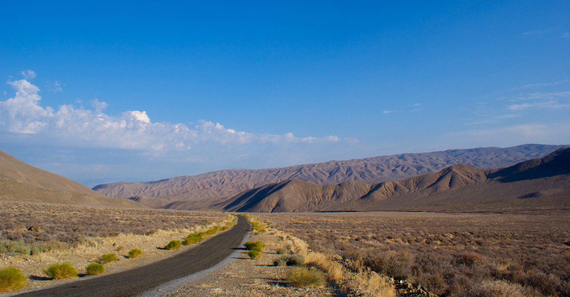 Route en désert sauvage