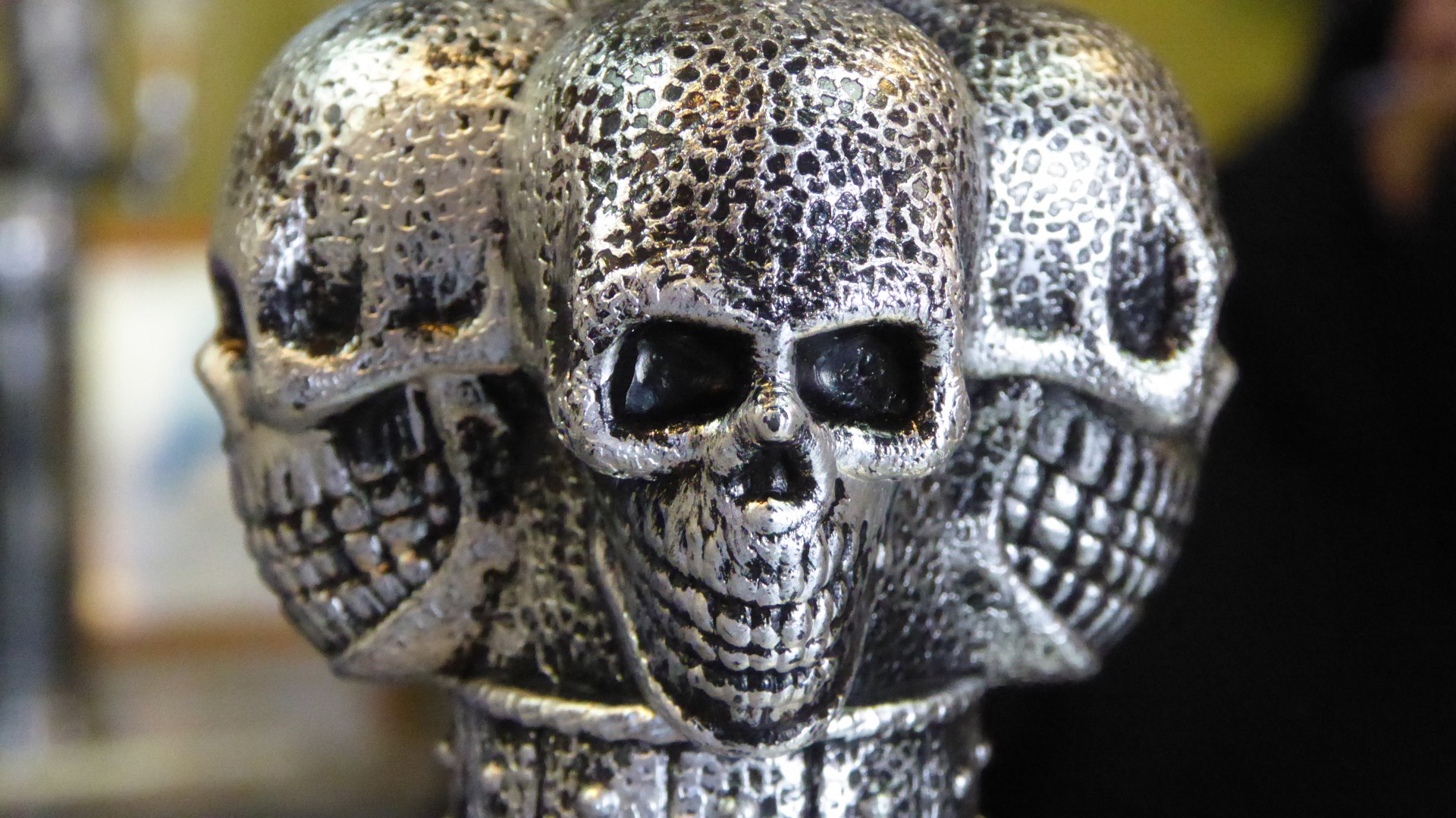 Argint craniu Faces trio