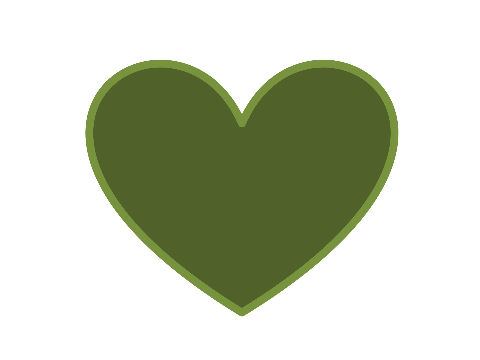 Simple inima verde