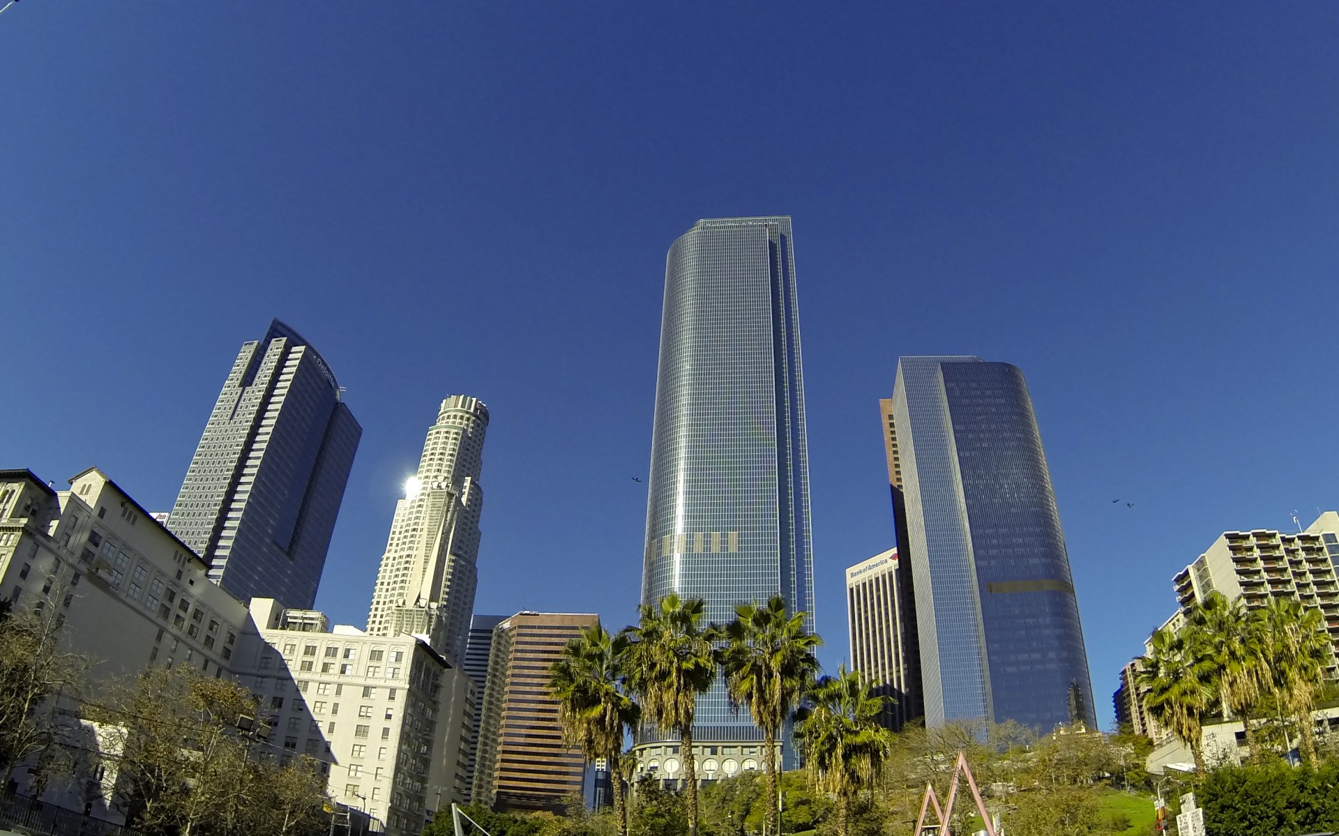 Skyscrapers In Downtown Los Angeles