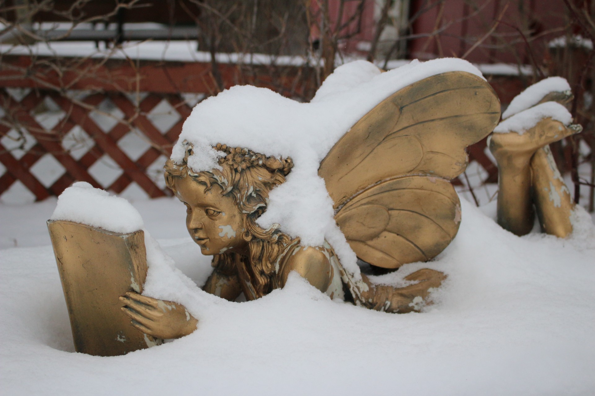 Zăpadă Fairy Statuia