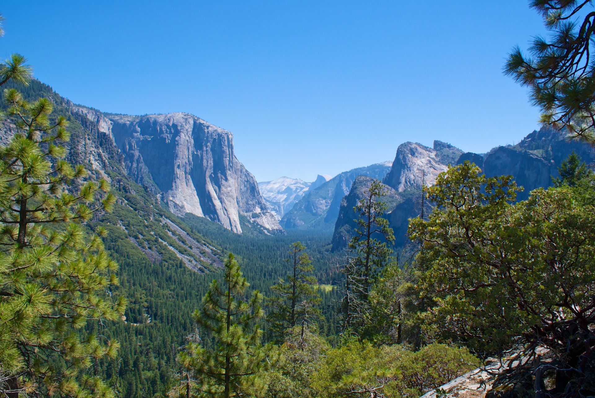 Vista do vale de Yosemite