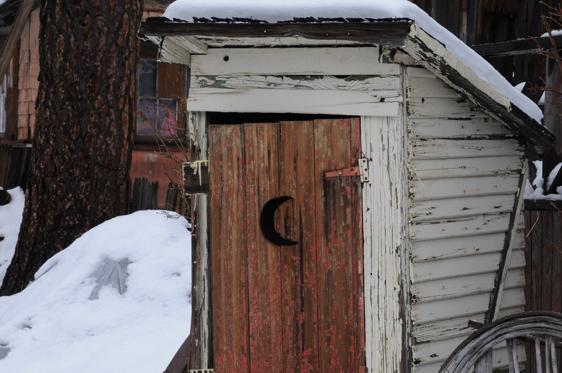 Vintage Wooden Outhouse