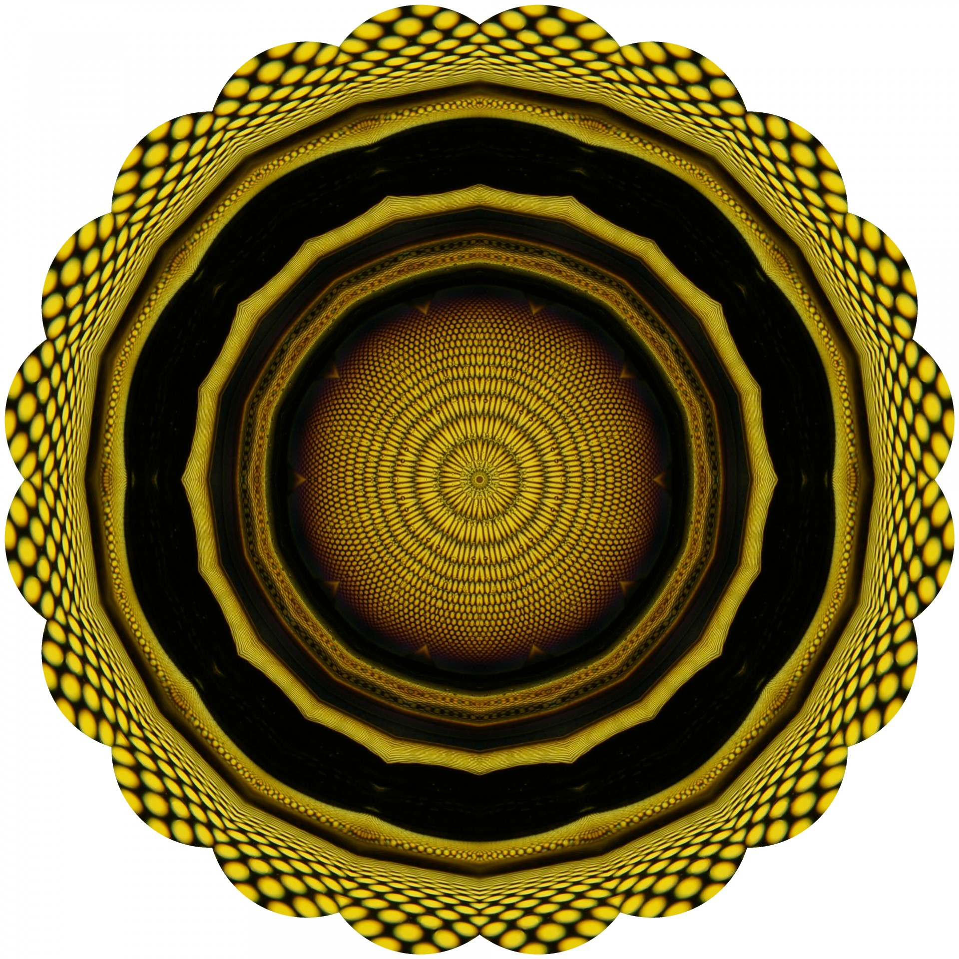 Spirală galben