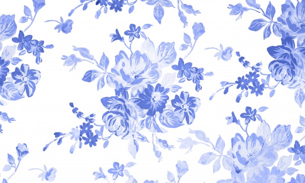青色の花水彩画の背景 無料画像 Public Domain Pictures