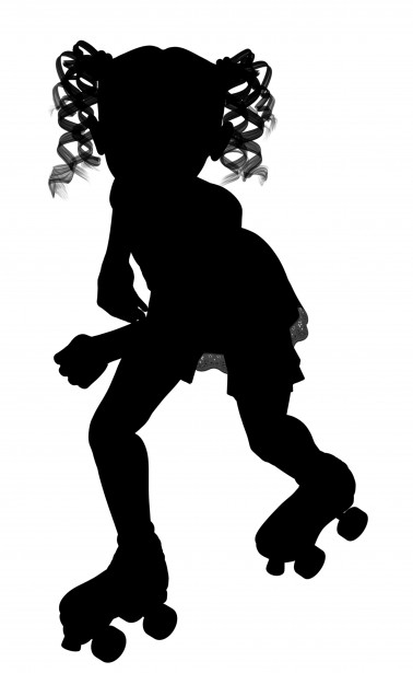 Child Silhouette Rollerskating Free Stock Photo - Public Domain Pictures