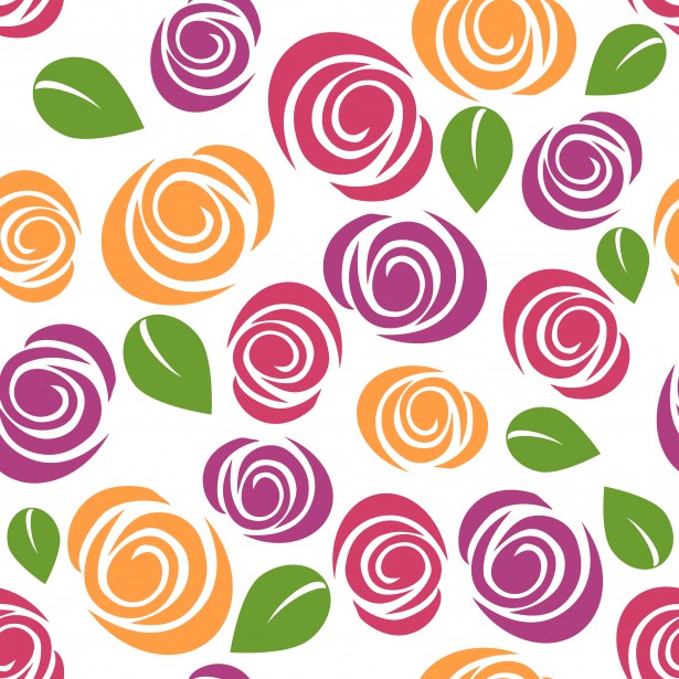 Colorful Floral Flowers Pattern Free Stock Photo - Public Domain Pictures