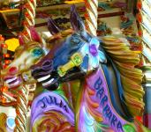 2 Carousel Ride Horses