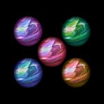 5 Färgglada Planets