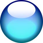 Aqua blue button