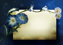 Background For Card With Flowers
