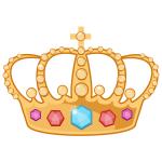 Gyönyörű királyi koronát