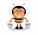 Bee mit Honig
