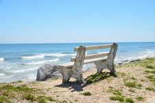 Скамья сиденья на пляже