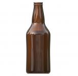 Aislado botella marrón