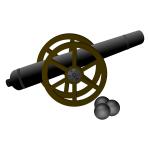 Cannon con palle di cannone