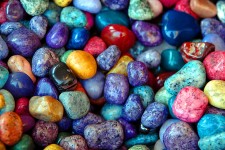 Pedras coloridas