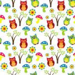 Carino Owl Wallpaper Pattern
