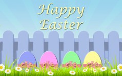 Velikonoční karty Pastel vejce a luky