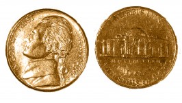 Fünf amerikanischen Cent