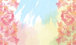 Floreale Rose Watercolor Background