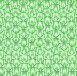 Japonský Wave Wallpaper Green